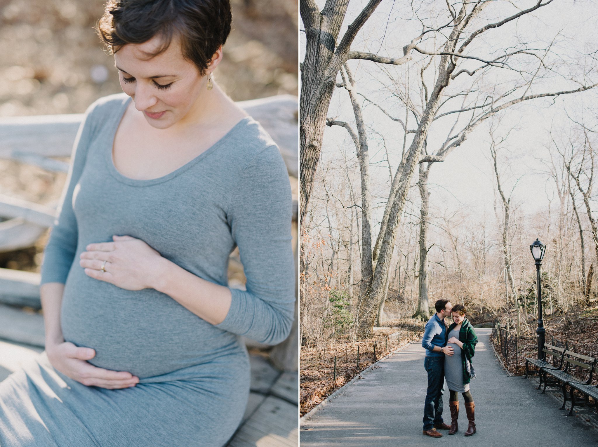 central park maternity photos