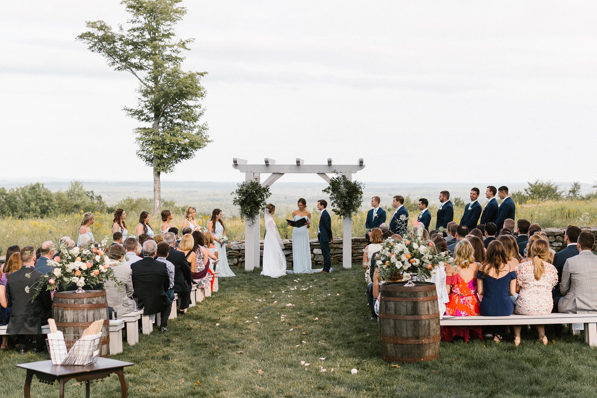 beech hill barn wedding ceremony
