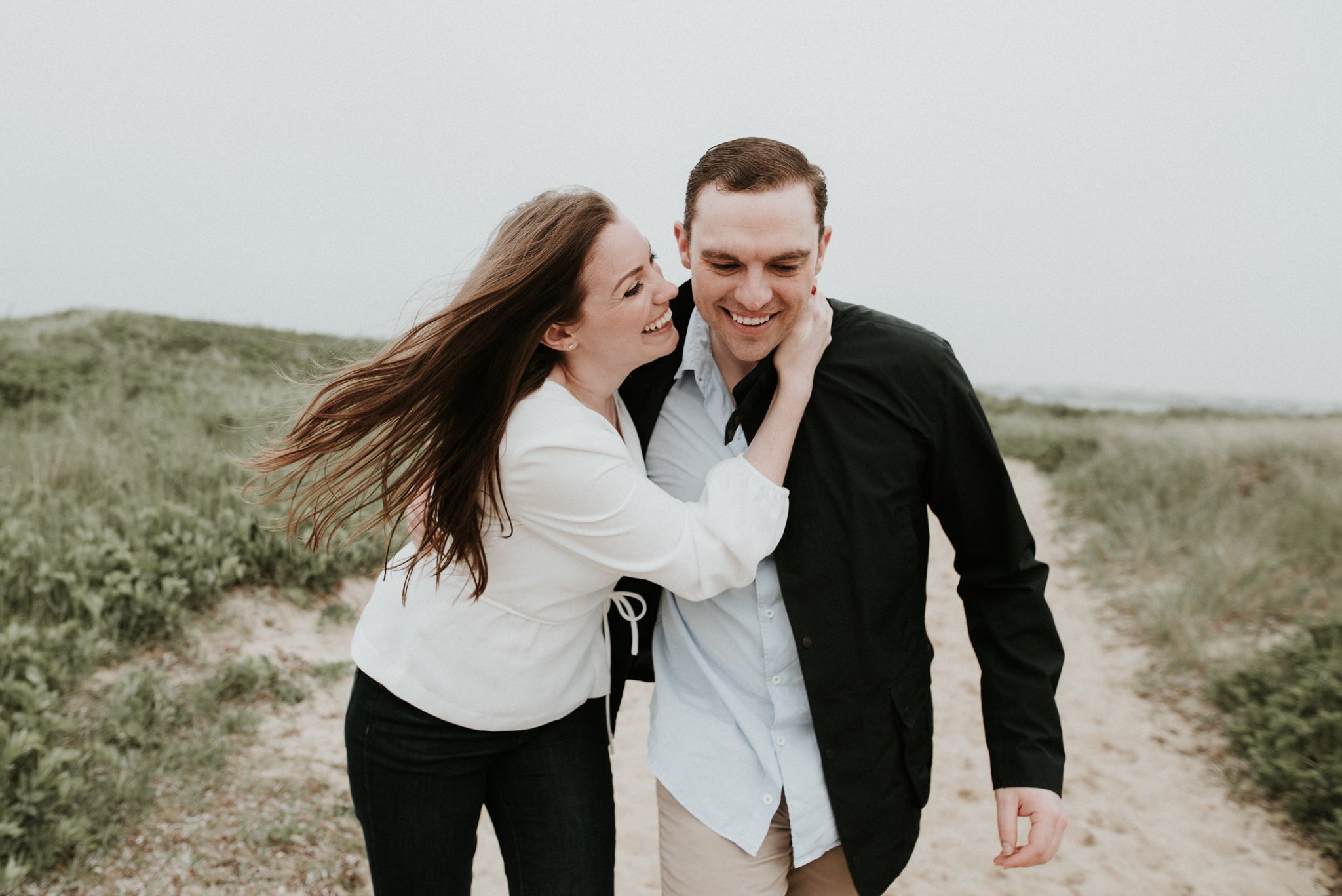 brant point lighthouse engagement photos nantucket
