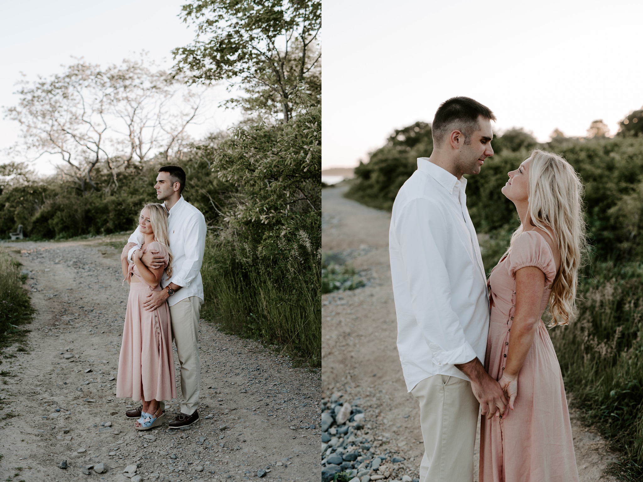 kittery maine engagement photos fort foster state park